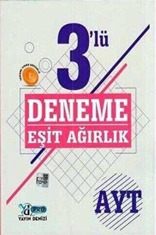 Yayın Denizi Yayınları AYT Eşit Ağırlık 3 lü Deneme Video Çözümlü