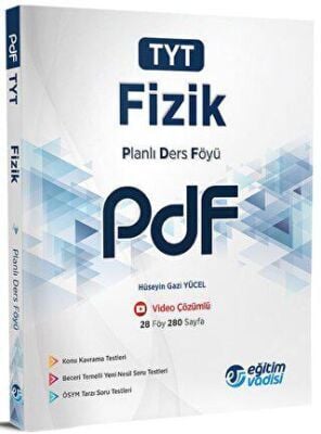 Eğitim Vadisi Yayınları TYT Fizik PDF Planlı Ders Föyü