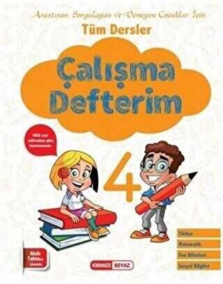 Kırmızı Beyaz Yayınları 4. Sınıf Tüm Dersler Çalışma Defterim