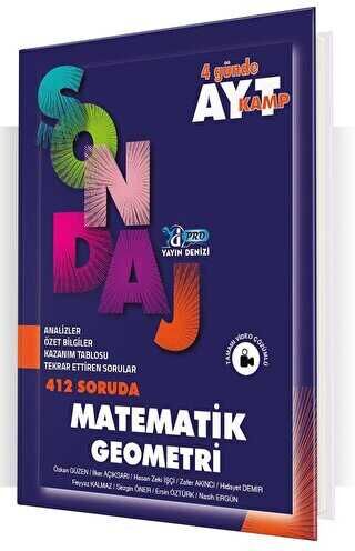 Yayın Denizi Yayınları AYT Matematik Geometri Pro 412 Soruda Sondaj Kamp