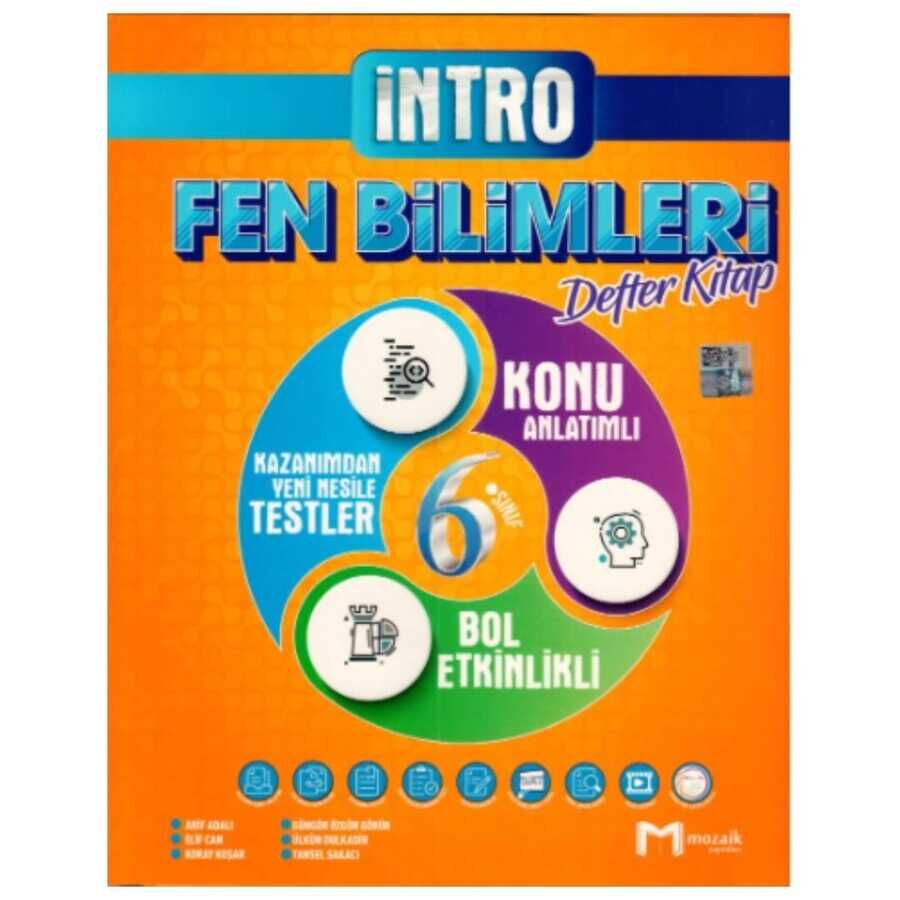 6. Sınıf Fen Bilimleri İntro Defter Kitap