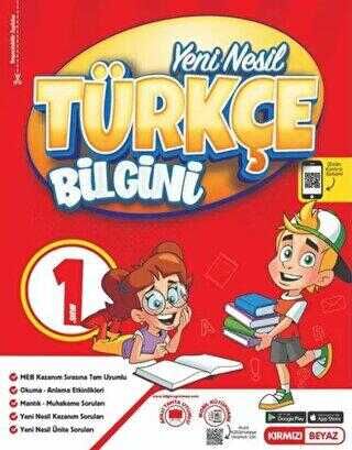 Kırmızı Beyaz Yayınları 1. Sınıf Yeni Nesil Türkçe Bilgini
