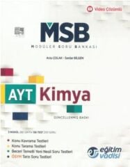 Eğitim Vadisi Yayınları AYT Kimya Güncel MSB Modüler Soru Bankası Eğitim Vadisi