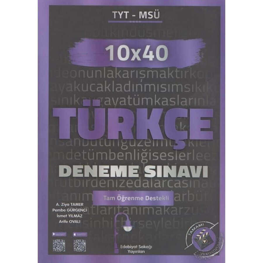 TYT - MSÜ Türkçe 10x40 Deneme Sınavı