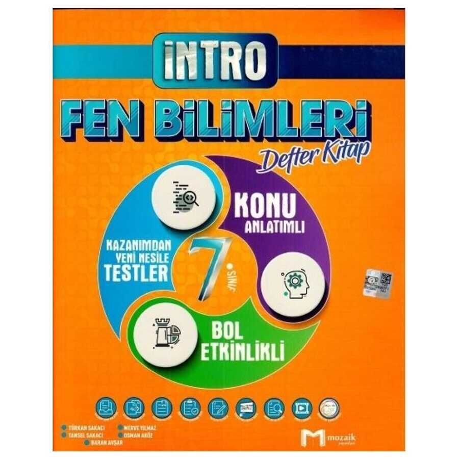 7. Sınıf Fen Bilimleri İntro Defter Kitap