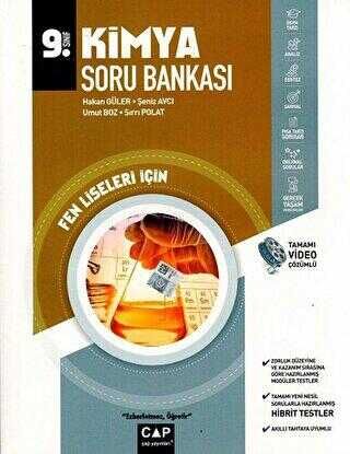Çap Yayınları 9. Sınıf Kimya Soru Bankası Fen Liseleri Video Çözümlü