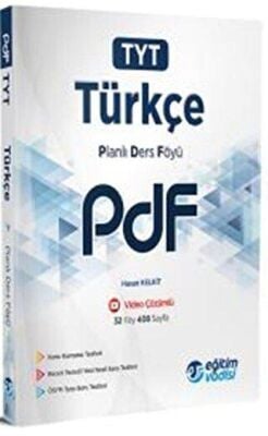 Eğitim Vadisi Yayınları Eğitim Vadisi TYT Türkçe Güncel PDF Planlı Ders Föyü