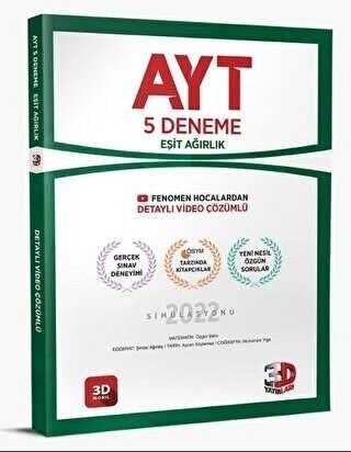 3D Yayınları AYT 5`li Eşit Ağırlık Deneme