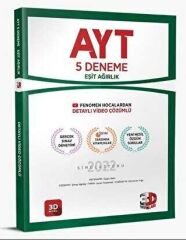 3D Yayınları AYT 5`li Eşit Ağırlık Deneme