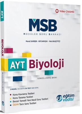 Eğitim Vadisi Yayınları YKS AYT Biyoloji Modüler Soru Bankası