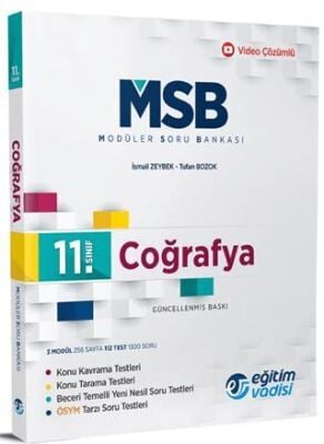 Eğitim Vadisi Yayınları 11. Sınıf Coğrafya Güncel MSB Modüler Soru Bankası