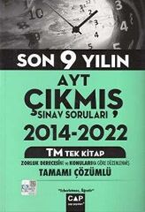 Çap Yayınları AYT TM Son 9 Yıl Tamamı Çözümlü Çıkmış Sorular