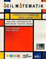 Acil Yayınları YKS Acil Matematik Permütasyon Kombinasyon Binom Olasılık