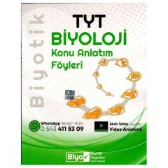TYT Biyoloji Konu Anlatım Föyleri