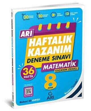 Arı Yayıncılık 8. Sınıf Matematik Arı Haftalık Kazanım Deneme