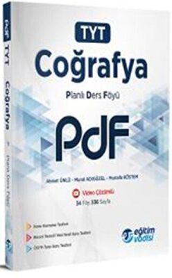 Eğitim Vadisi Yayınları Eğitim Vadisi TYT Coğrafya Güncel PDF Planlı Ders Föyü