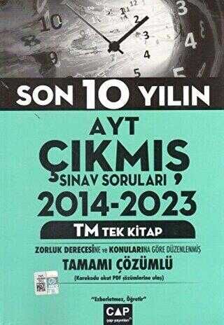 Çap Yayınları AYT Tek Kitap TM Çıkmış Soruları
