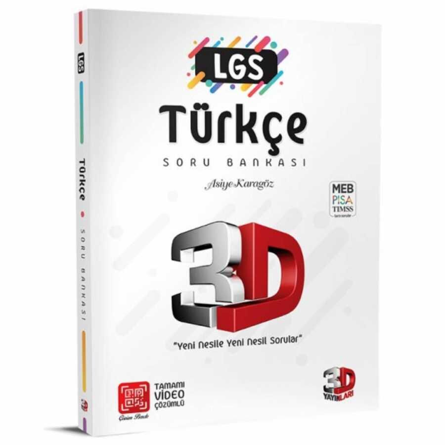 3D Yayınları LGS Türkçe Soru Bankası Tamamı Video Çözümlü