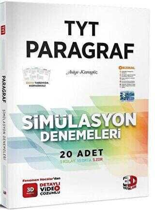 3D Yayınları TYT Paragraf Simülasyon Denemeleri